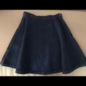 American Apparel Denim Mini Skirt